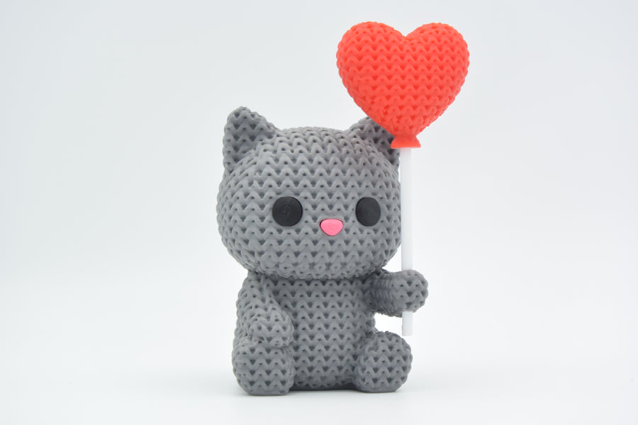 Heart Balloon Cat