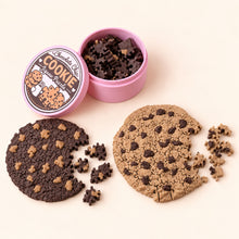 Light and dark cookie puzzles with matching storage container
