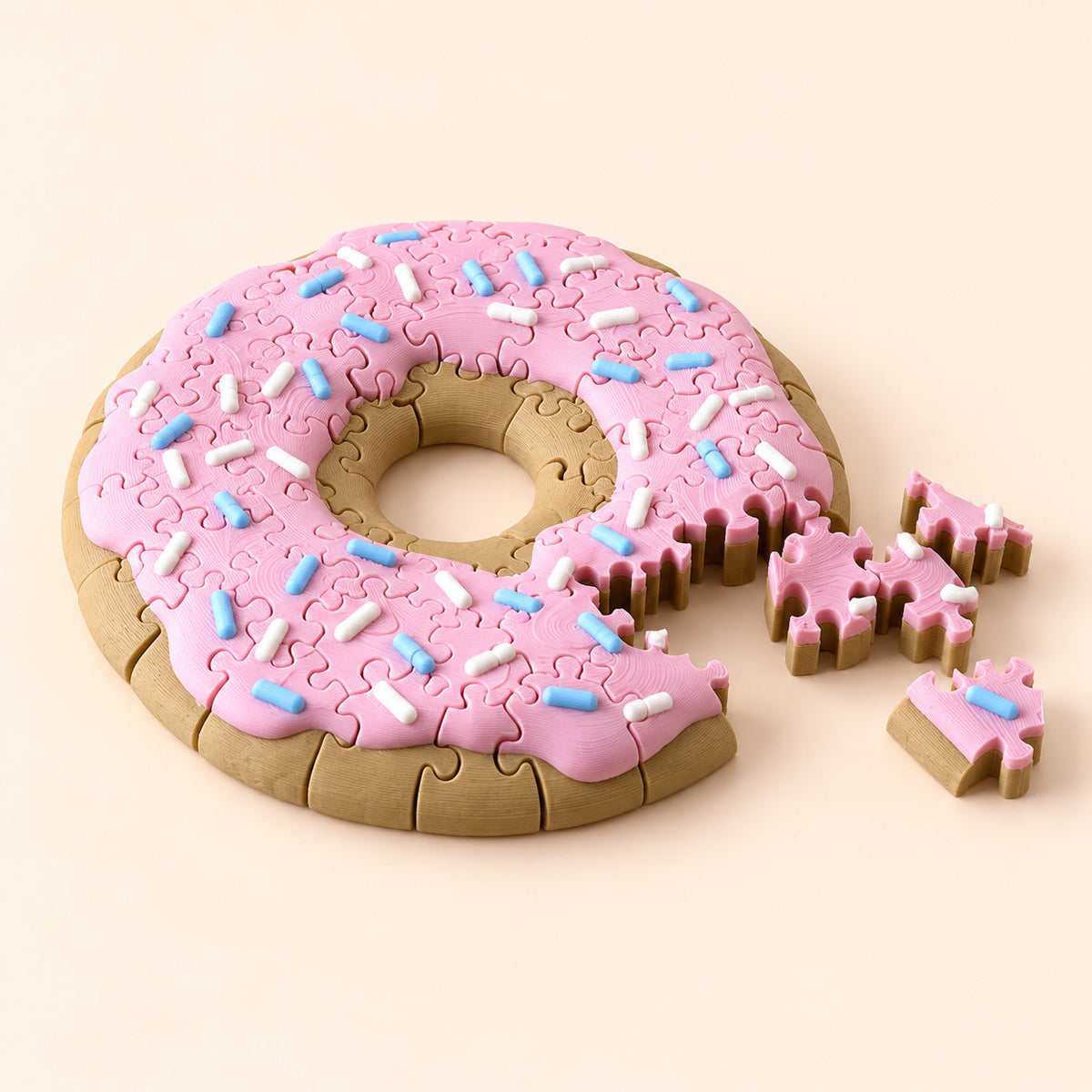 Donut Jigsaw Puzzle & Storage Container