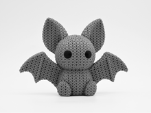 Vampire Bat 3D printed collectable, front view